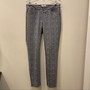 Calvin Klein Gray Leopard Print Pants